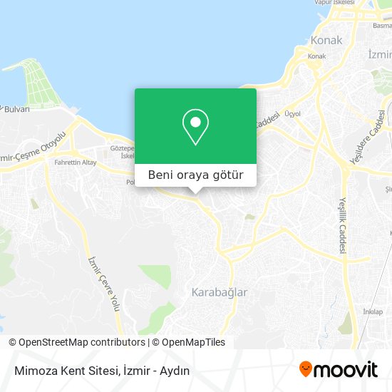 Mimoza Kent Sitesi harita