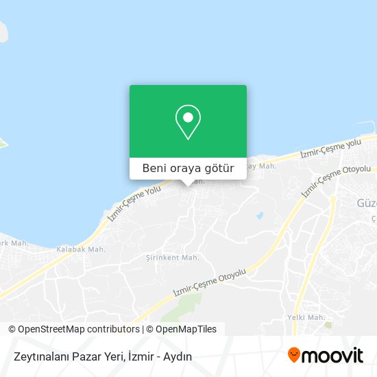 Zeytınalanı Pazar Yeri harita