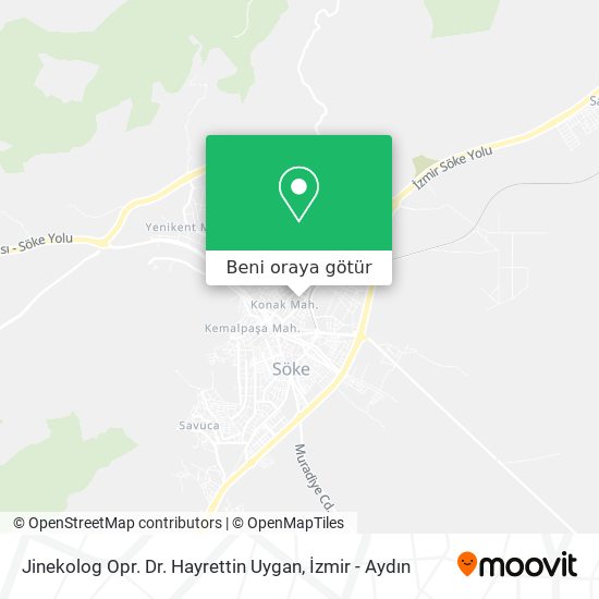 Jinekolog Opr. Dr. Hayrettin Uygan harita