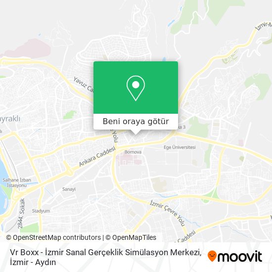 Vr Boxx - İzmir Sanal Gerçeklik Simülasyon Merkezi harita
