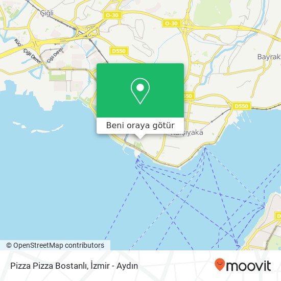 Pizza Pizza Bostanlı harita