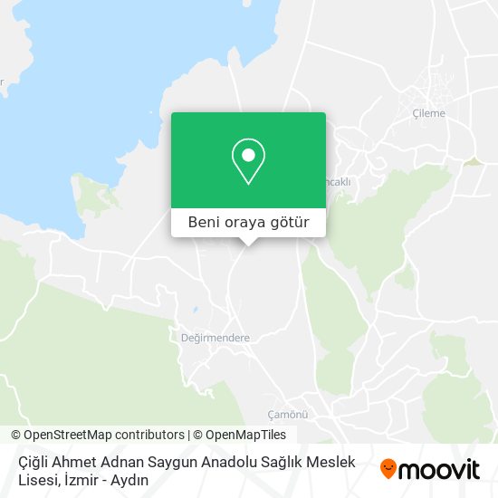 Çiğli Ahmet Adnan Saygun Anadolu Sağlık Meslek Lisesi harita