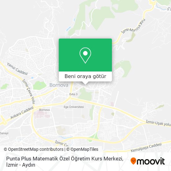 Punta Plus Matematik Özel Öğretim Kurs Merkezi harita
