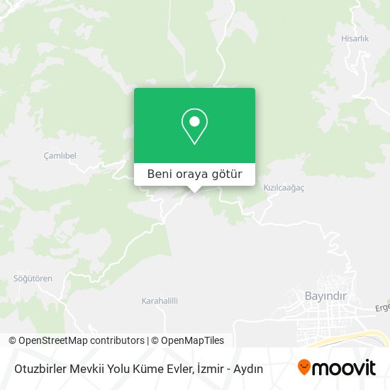 Otuzbirler Mevkii Yolu Küme Evler harita