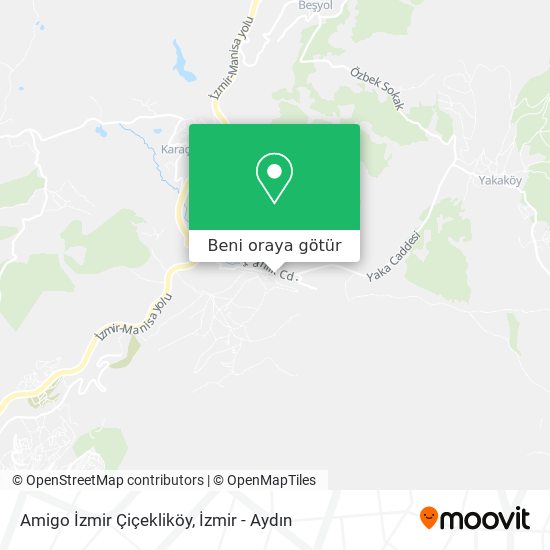 Amigo İzmir Çiçekliköy harita