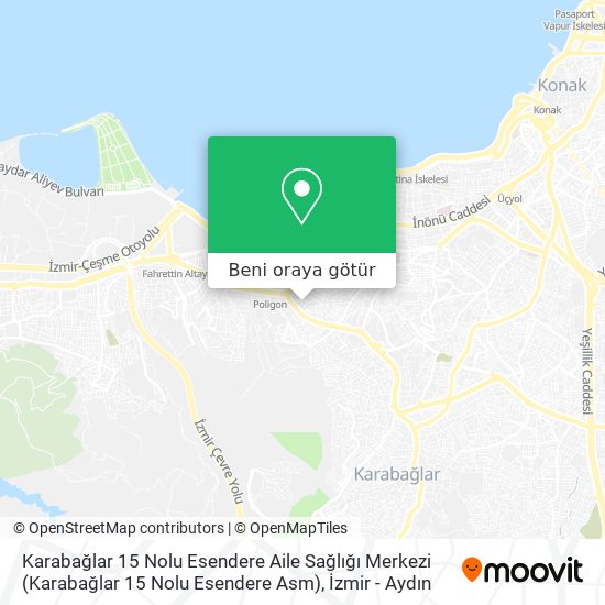 Karabağlar 15 Nolu Esendere Aile Sağlığı Merkezi (Karabağlar 15 Nolu Esendere Asm) harita