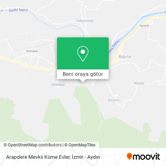 Arapdere Mevkii Küme Evler harita