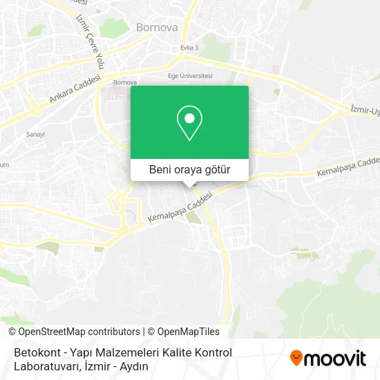 Betokont - Yapı Malzemeleri Kalite Kontrol Laboratuvarı harita