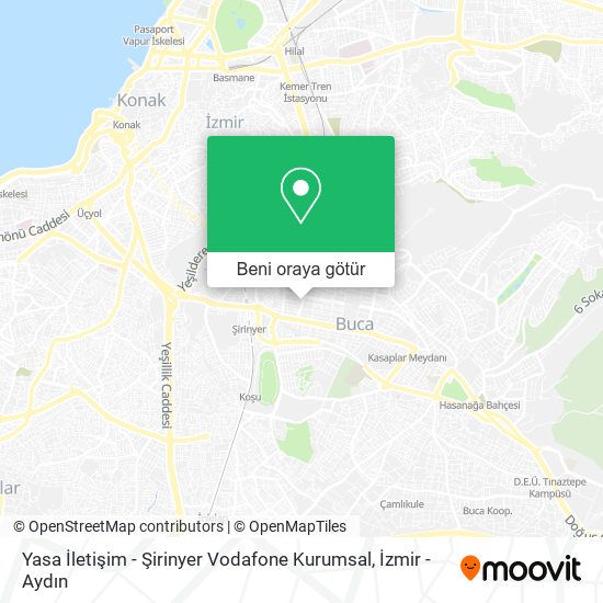 Yasa İletişim - Şirinyer Vodafone Kurumsal harita