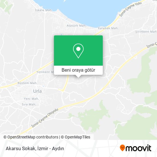Akarsu Sokak harita