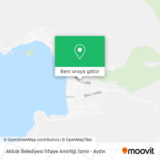 Akbük Belediyesi İtfaiye Amirliği harita