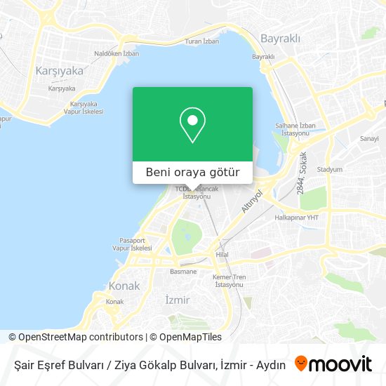 Şair Eşref Bulvarı / Ziya Gökalp Bulvarı harita