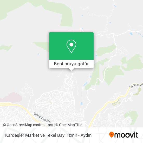 Kardeşler Market ve Tekel Bayi harita
