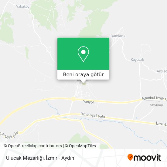 Ulucak Mezarlığı harita