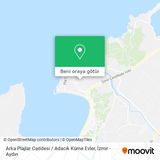 Arka Plajlar Caddesi / Adacık Küme Evler harita