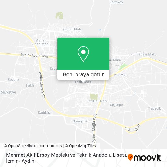 Mehmet Akif Ersoy Mesleki ve Teknik Anadolu Lisesi harita