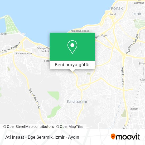 Atl İnşaat - Ege Seramik harita