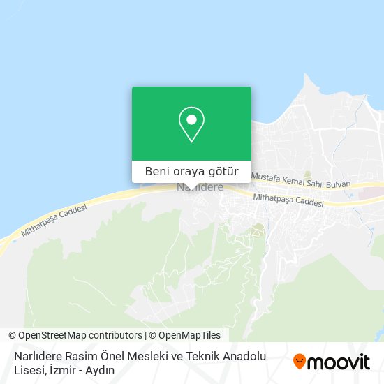 Narlıdere Rasim Önel Mesleki ve Teknik Anadolu Lisesi harita