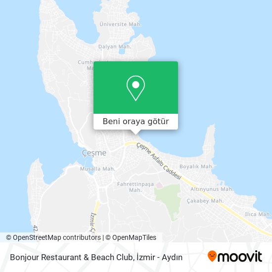 Bonjour Restaurant & Beach Club harita