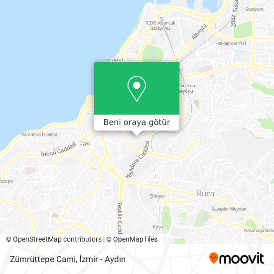 Zümrüttepe Cami harita