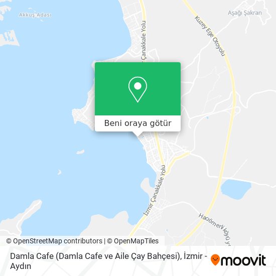 Damla Cafe (Damla Cafe ve Aile Çay Bahçesi) harita