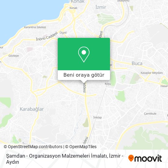 Şamdan - Organizasyon Malzemeleri İmalatı harita