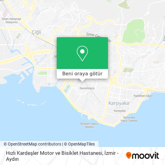 Hızlı Kardeşler Motor ve Bisiklet Hastanesi harita