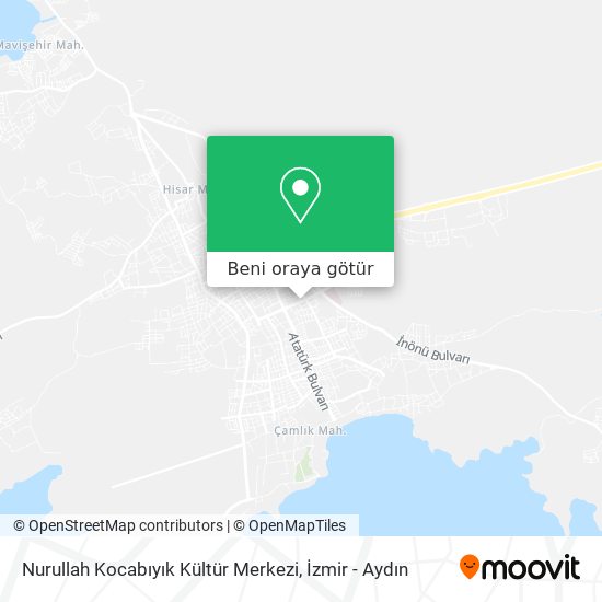 Nurullah Kocabıyık Kültür Merkezi harita