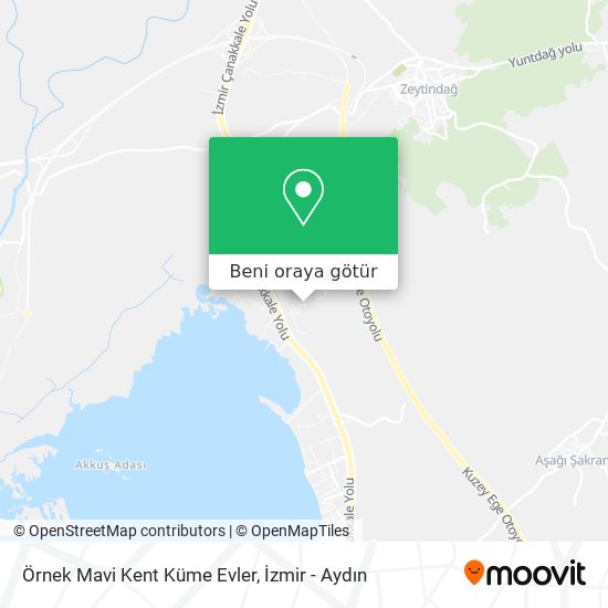 Örnek Mavi Kent Küme Evler harita