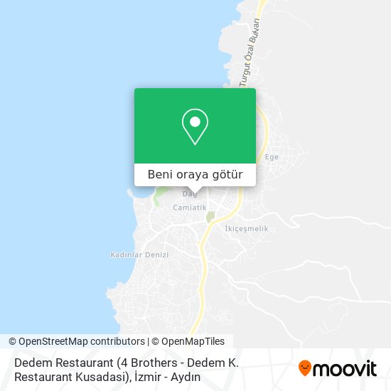 Dedem Restaurant (4 Brothers - Dedem K. Restaurant Kusadasi) harita
