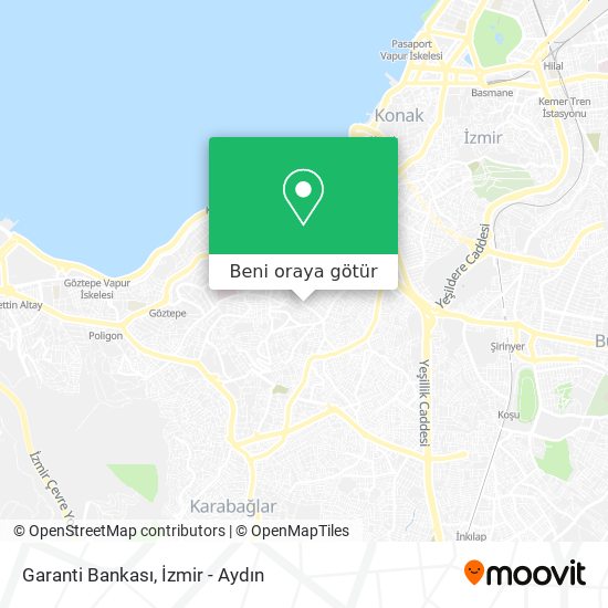 Garanti Bankası harita