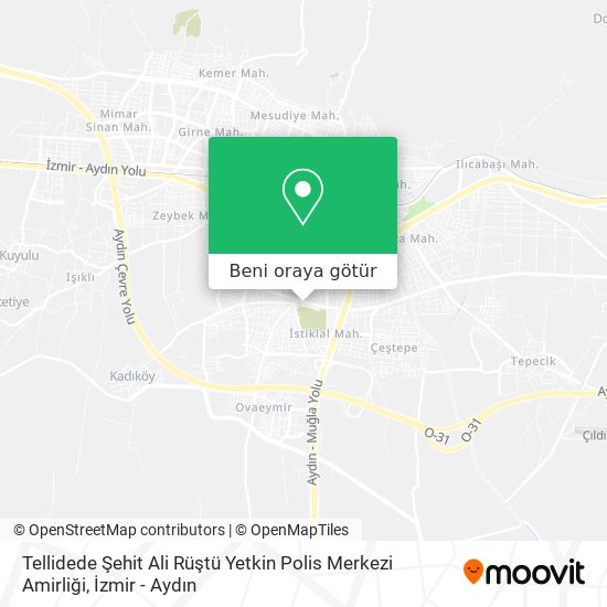 Tellidede Şehit Ali Rüştü Yetkin Polis Merkezi Amirliği harita