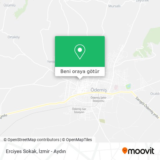 Erciyes Sokak harita