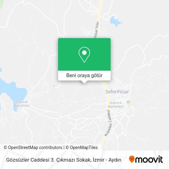 Gözsüzler Caddesi 3. Çıkmazı Sokak harita