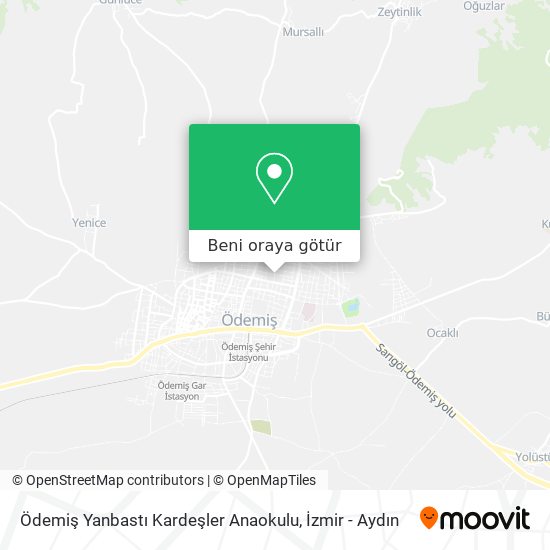 Ödemiş Yanbastı Kardeşler Anaokulu harita