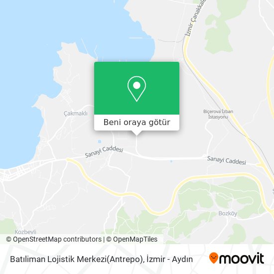 Batıliman Lojistik Merkezi(Antrepo) harita