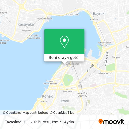 Tavaslıoğlu Hukuk Bürosu harita