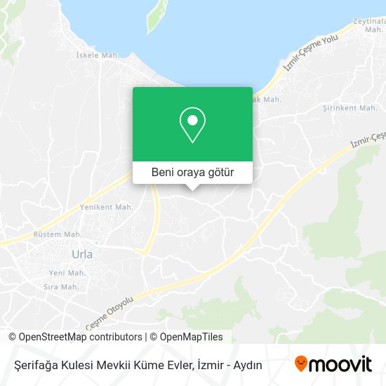 Şerifağa Kulesi Mevkii Küme Evler harita