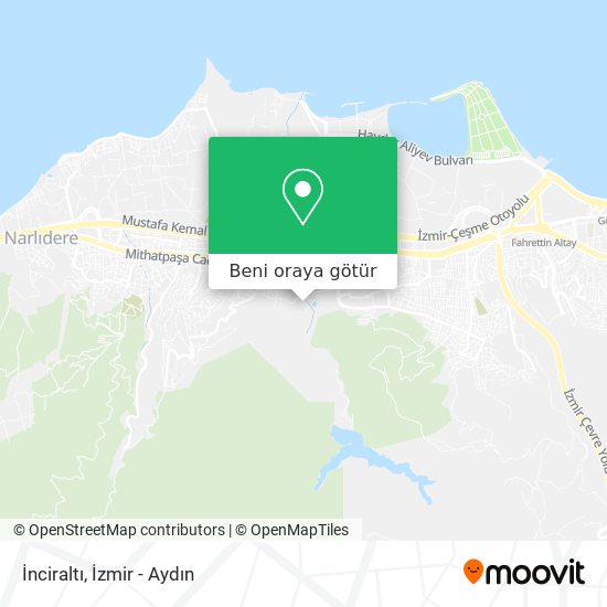 İnciraltı harita