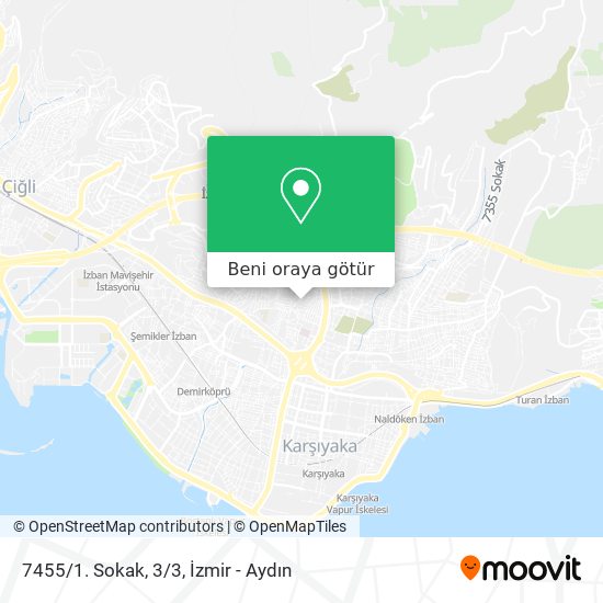 7455/1. Sokak, 3/3 harita