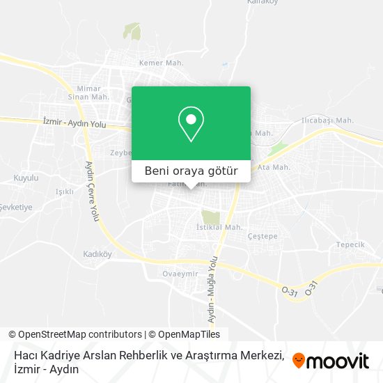 Hacı Kadriye Arslan Rehberlik ve Araştırma Merkezi harita