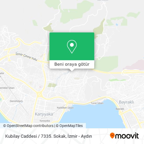 Kubilay Caddesi / 7335. Sokak harita