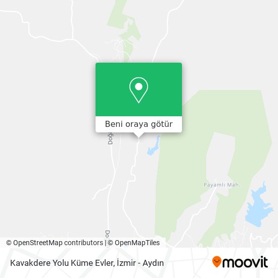 Kavakdere Yolu Küme Evler harita