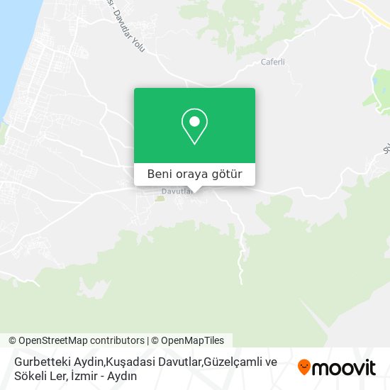 Gurbetteki Aydin,Kuşadasi Davutlar,Güzelçamli ve Sökeli Ler harita
