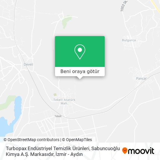 Turbopax Endüstriyel Temizlik Ürünleri, Sabuncuoğlu Kimya A.Ş. Markasıdır harita