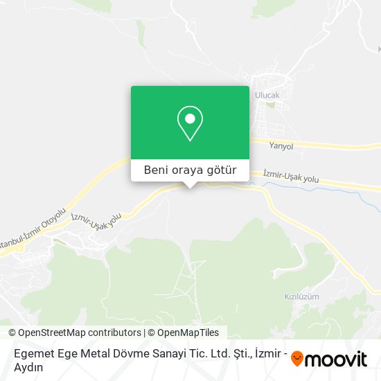 Egemet Ege Metal Dövme Sanayi Tic. Ltd. Şti. harita