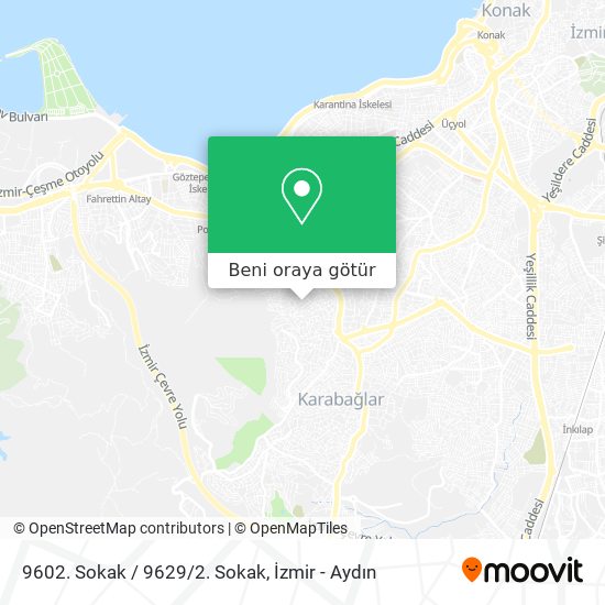 9602. Sokak / 9629/2. Sokak harita