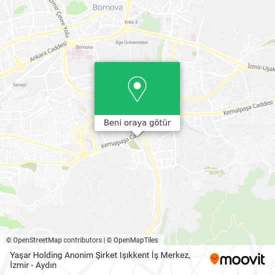 Yaşar Holding Anonim Şirket Işıkkent İş Merkez harita
