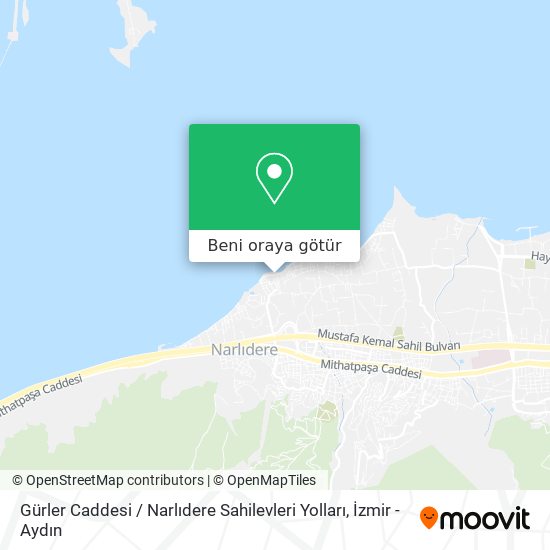 Gürler Caddesi / Narlıdere Sahilevleri Yolları harita