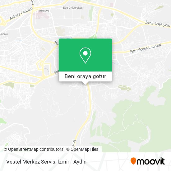 Vestel Merkez Servis harita